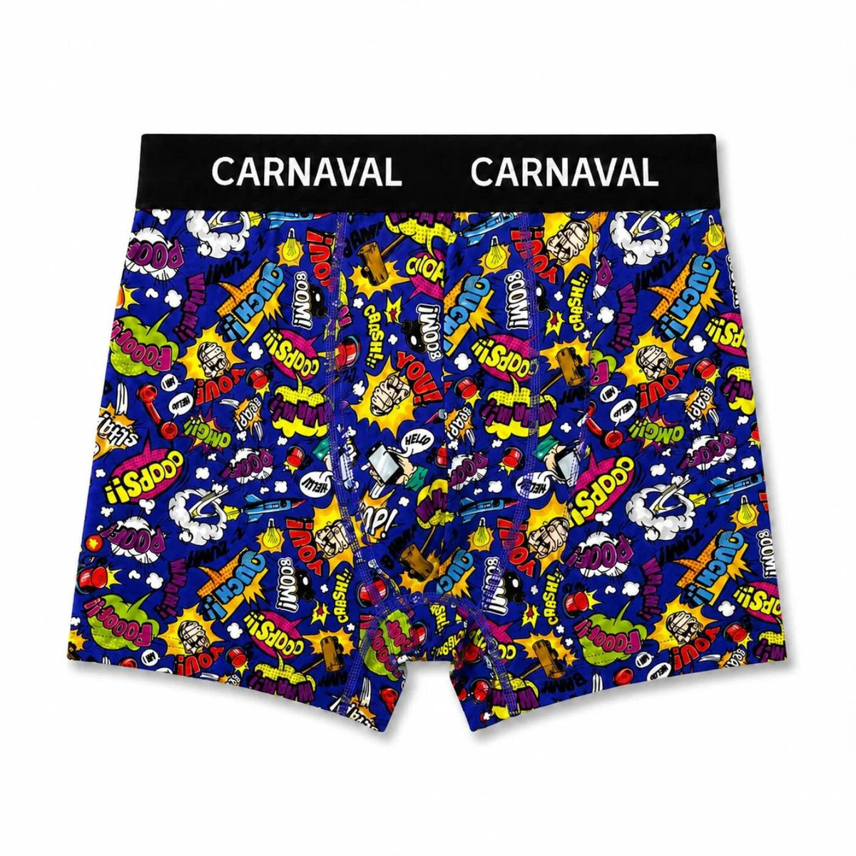 Carnaval Socks Fun Slogan Print Men's Boxer Briefs Medium