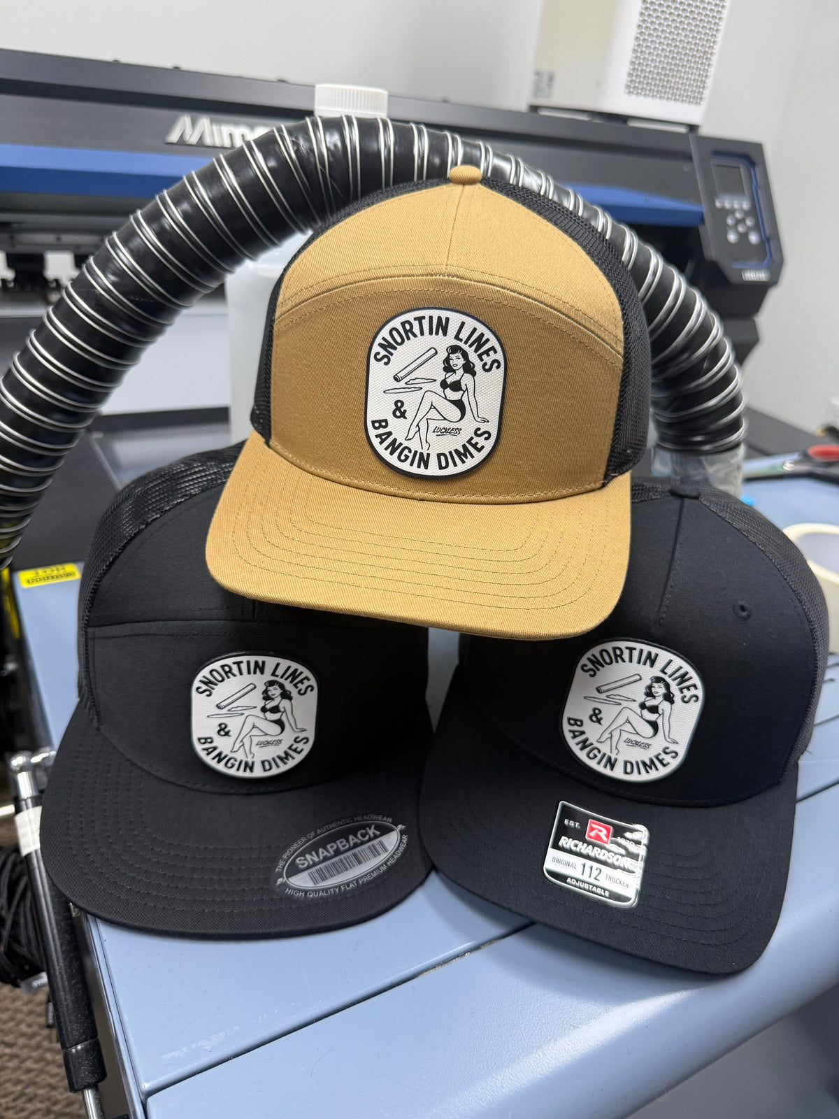 Lines and Dimes Canvas Patch Snapback