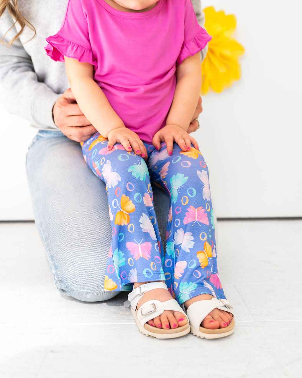 Korrie Butterflies Bamboo Flared Leggings