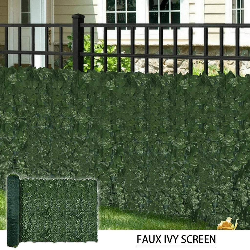 Ivy Privacy Fence Shade Cloth Backing 120×40in 33 SQ FT