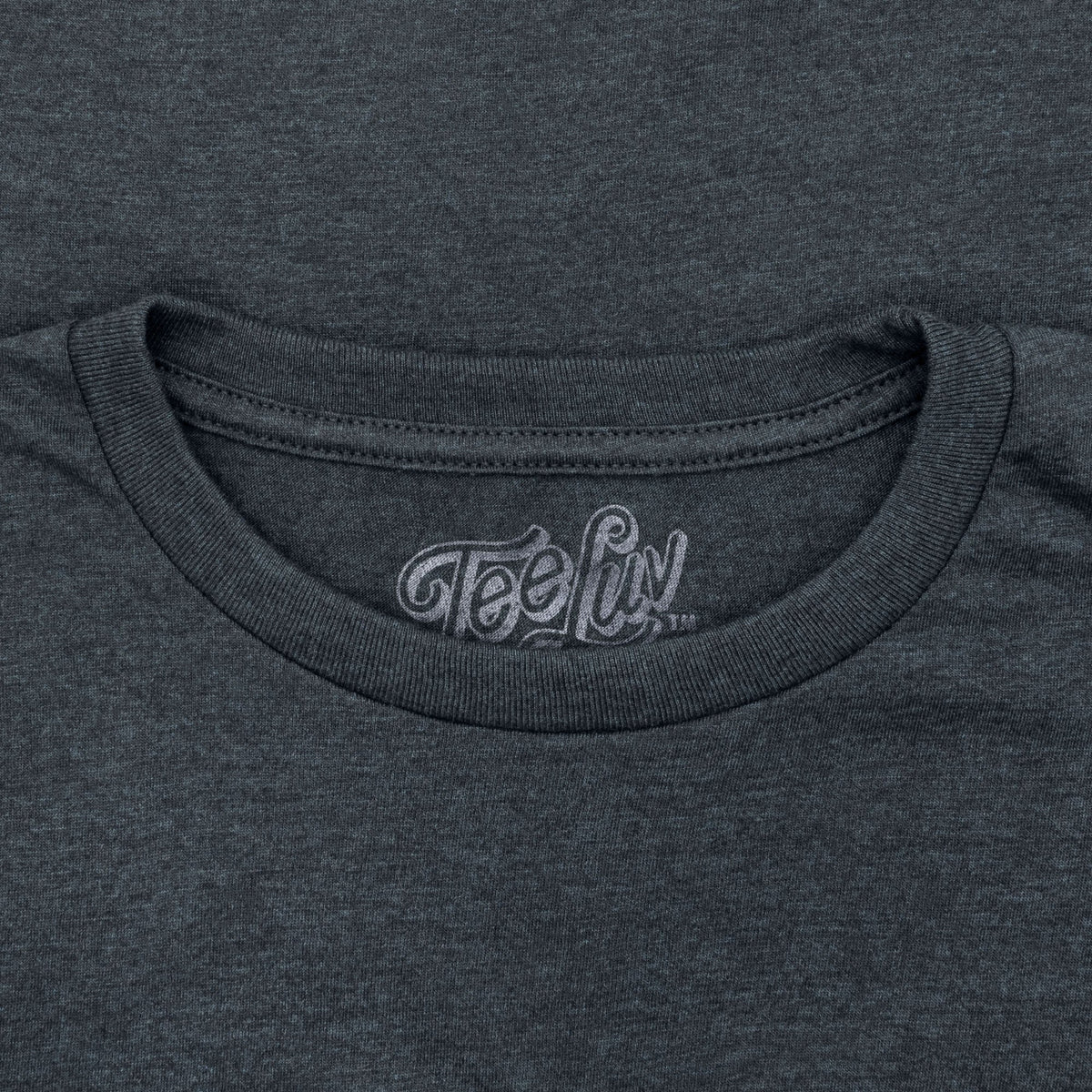 Coors Genuine Bock Beer Left Chest Front and Back Print T-Shirt - Denim Black Heather