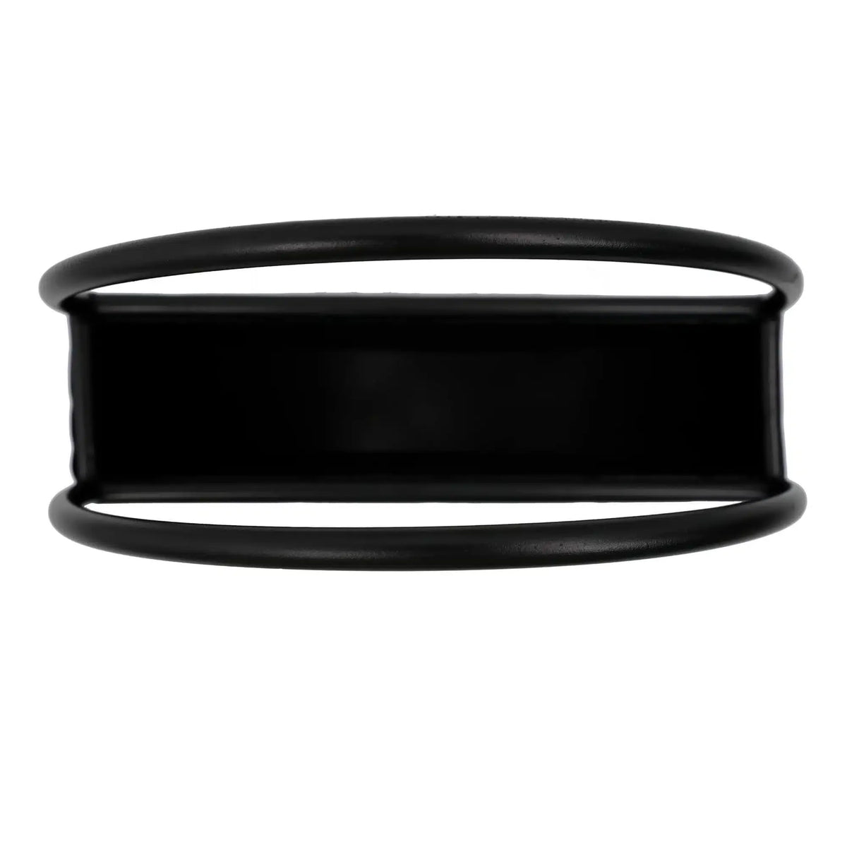 Floating Half Moon Metal Wall Planter – Onyx Black 35cm