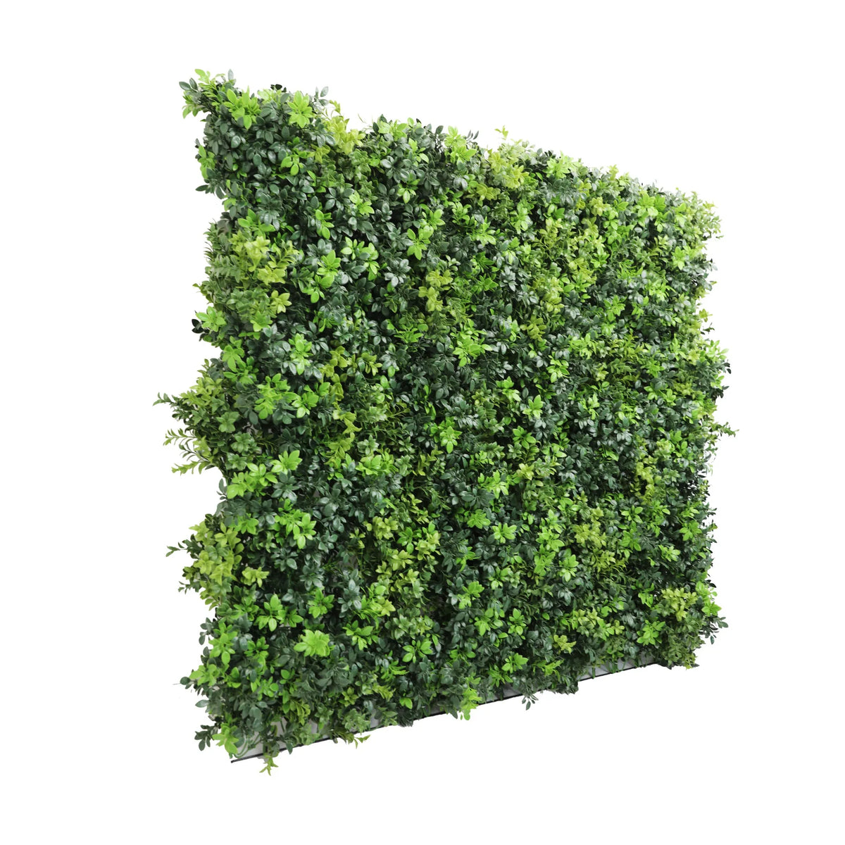 Mixed Green Ultra Dense Boxwood Artificial Vertical Garden Green Wall Panel 40×40in 11 SQ FT – NFPA 701 Certified – Metal Backed – UV Resistant – Commercial Grade