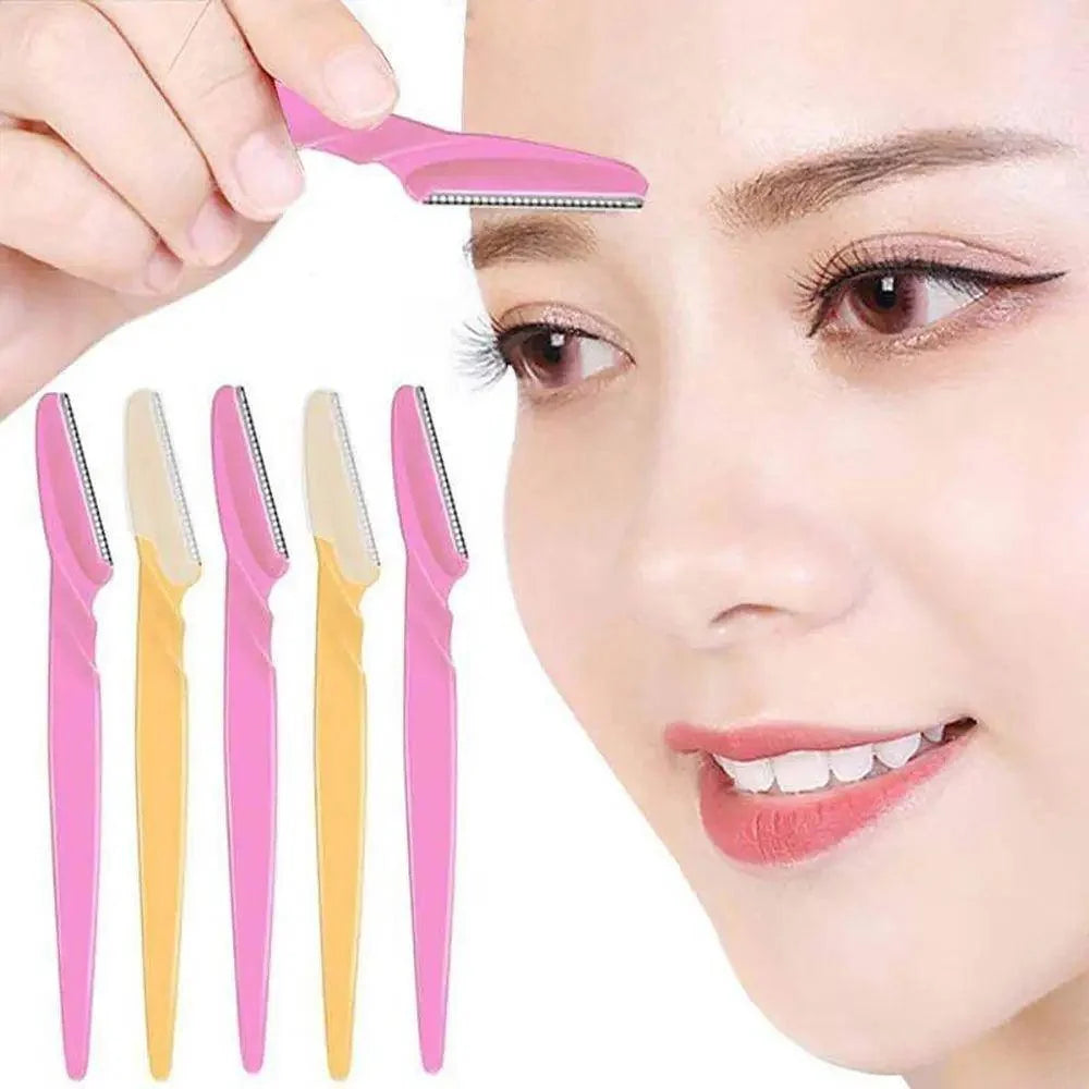 10pcs Exfoliating Dermaplaning Eyebrow Razor - Facial Hair Remover Women Beauty Makeup Skin Care Tools