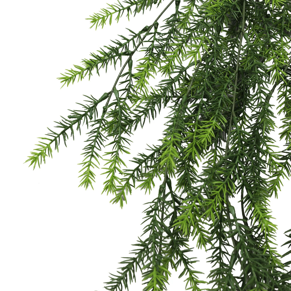 Cedar Vine Garland Artificial Hanging Bush 7.8×30in – NFPA 701 Certified – UV Resistant