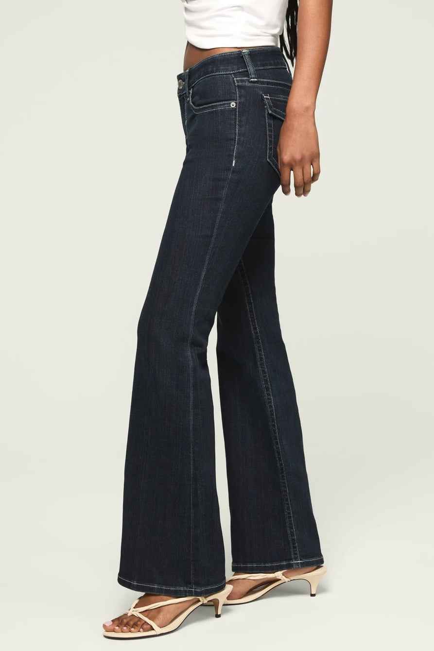 [167254-410] WOMENS LUCKY BRAND LOW RISE FLARE - LATE AT NIGHT WASH
