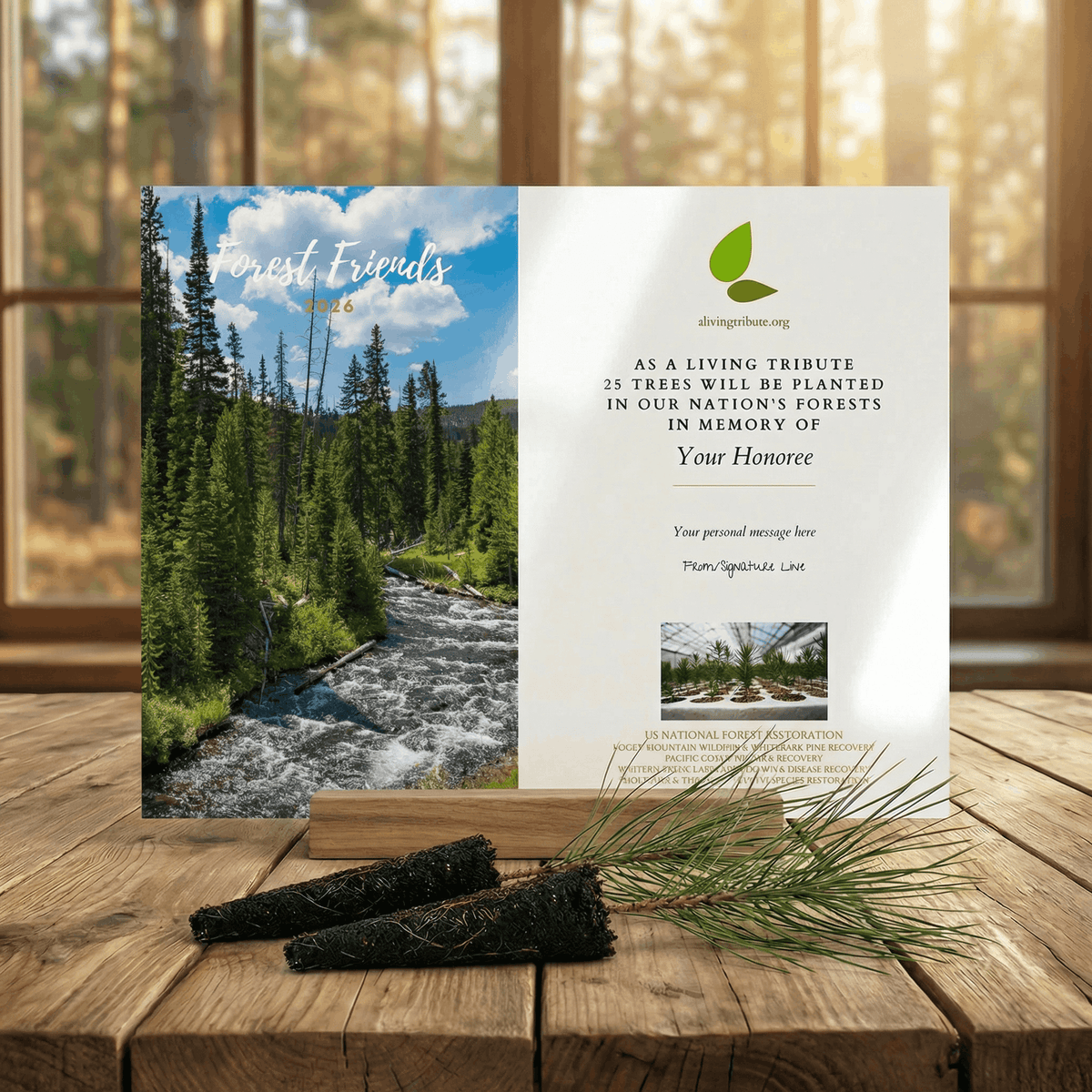 Plant a Tree For Someone in a National Forest - A Living Tribute
