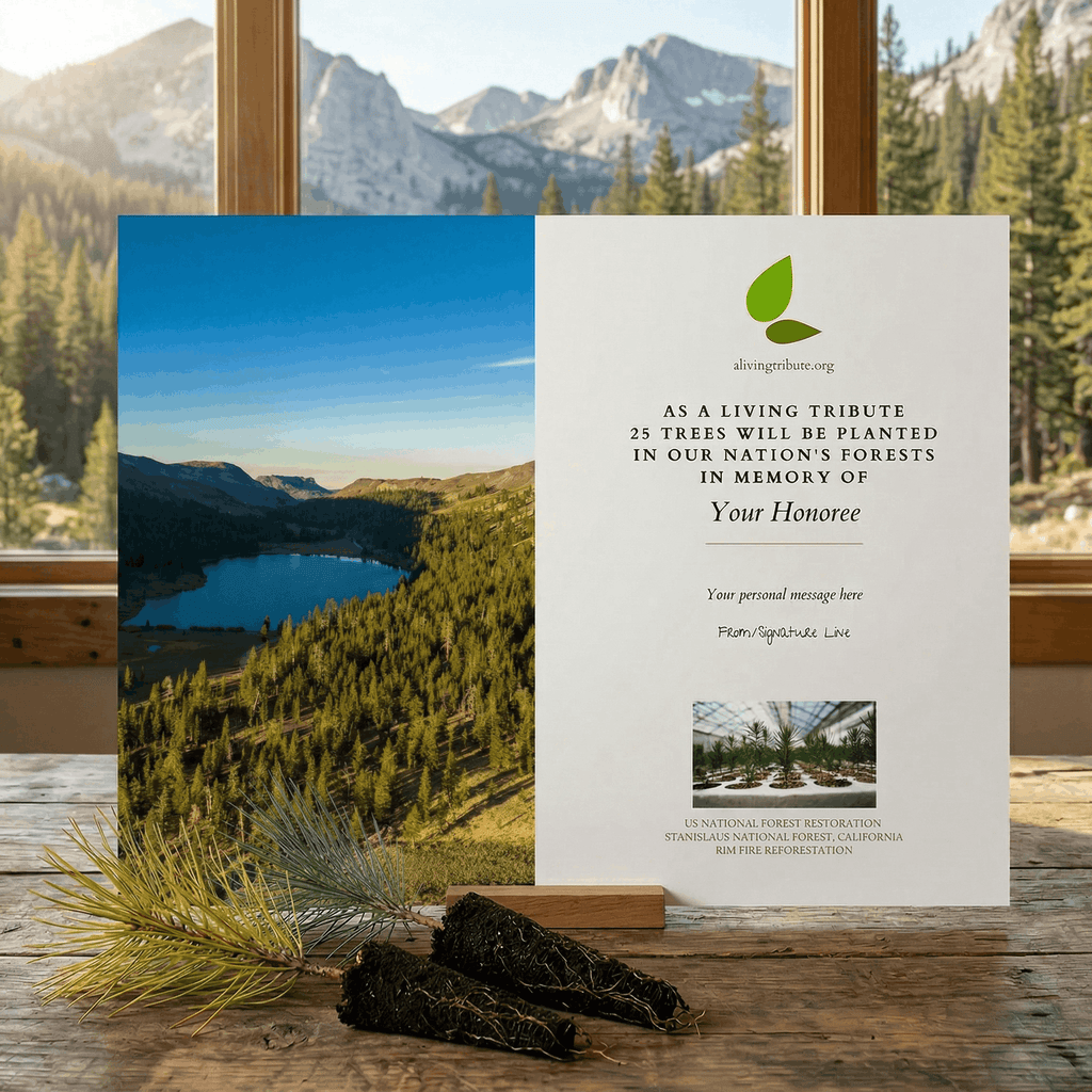 Plant a Tree in Honor or Memory in a California National Forest - A Living Tribute