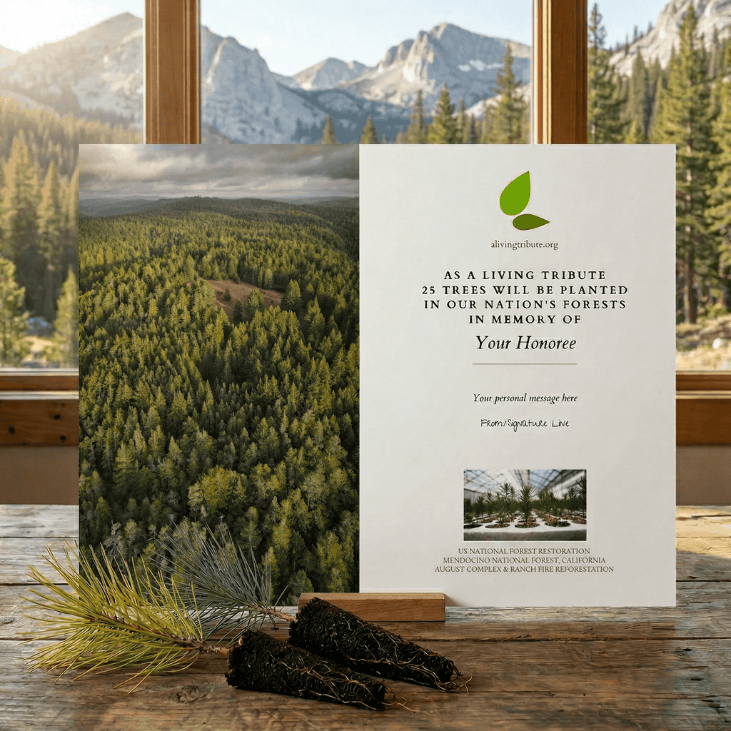 Plant a Tree in Honor or Memory in a California National Forest - A Living Tribute