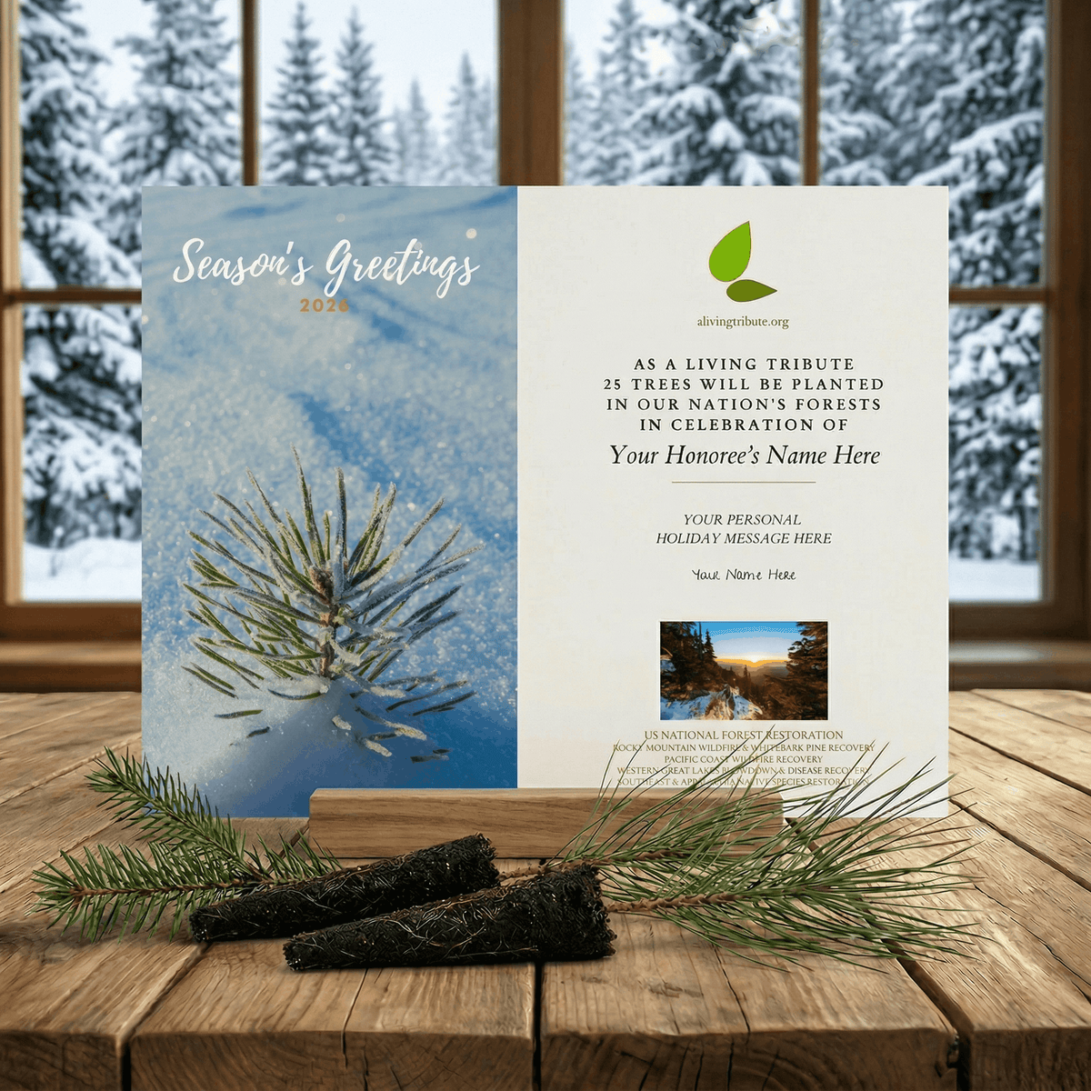 Plant a Tree Holiday Card 2026