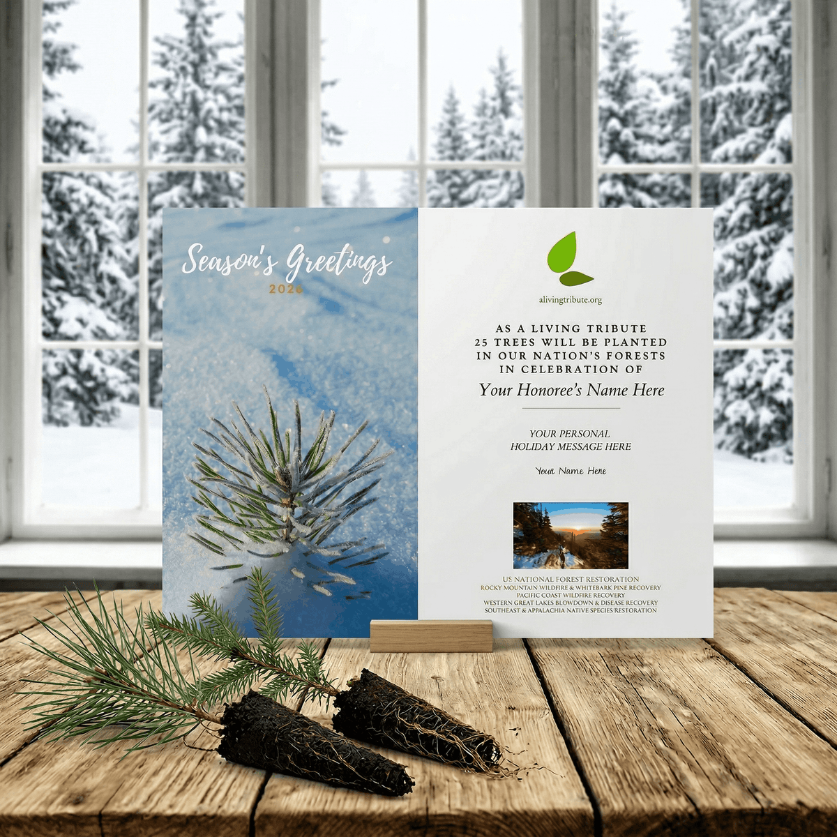 Plant a Tree Holiday Card 2026