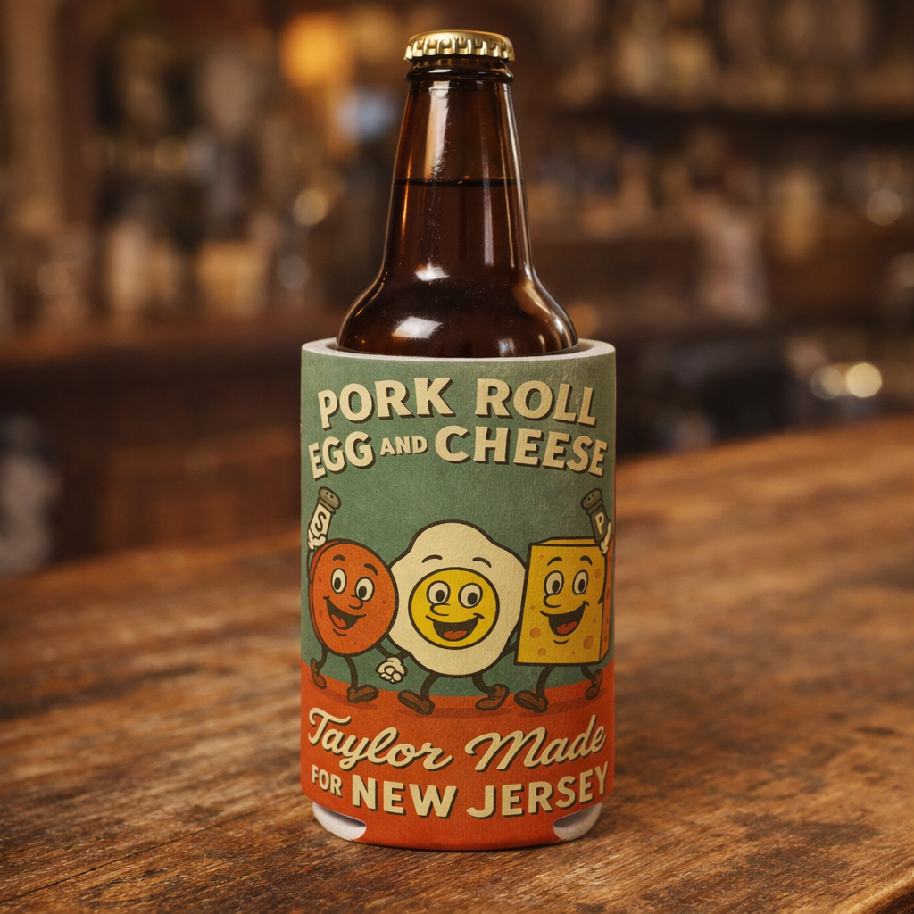 Pork Roll Egg and Cheese Taylor Made Can Cooler
