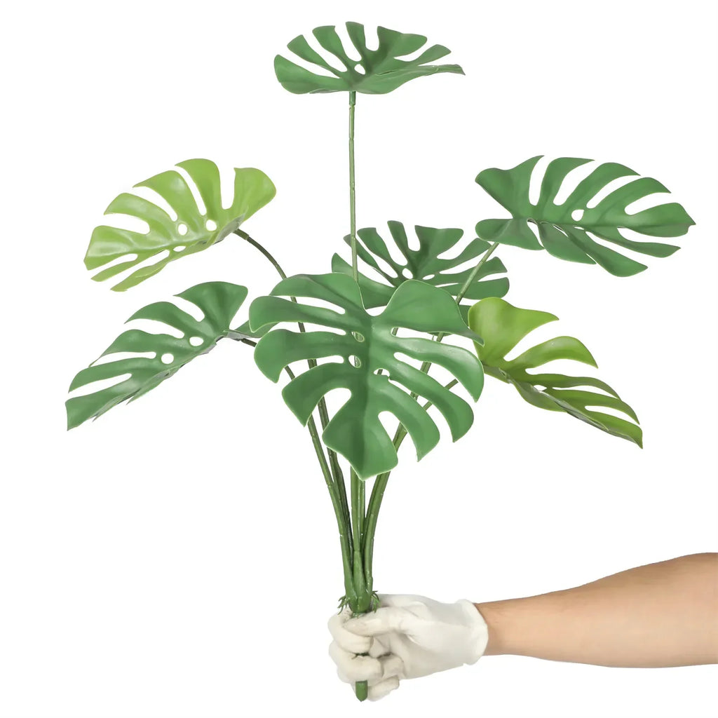 Monstera Split Leaf Philodendron Artificial Plant Stem 24in – UV Resistant