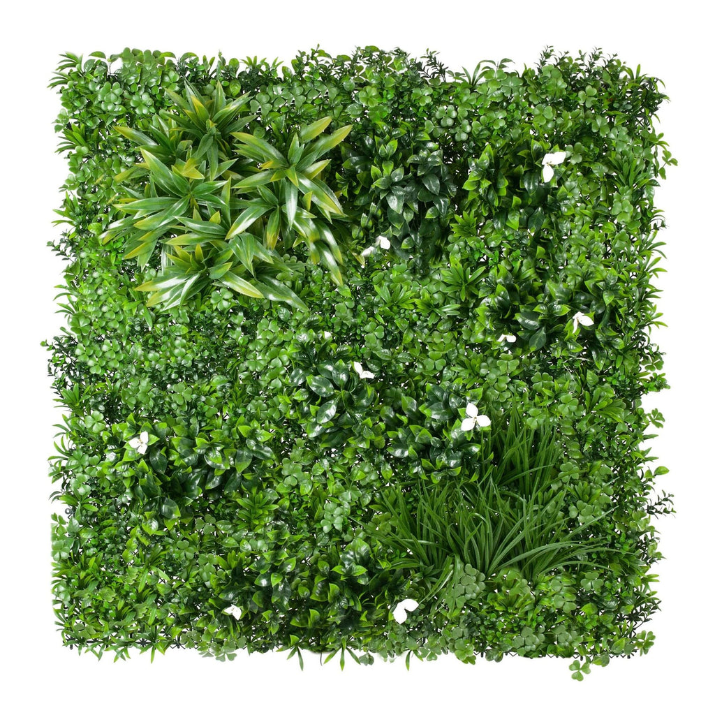 Sample Panel – White Oasis Vertical Garden (Small Sample)