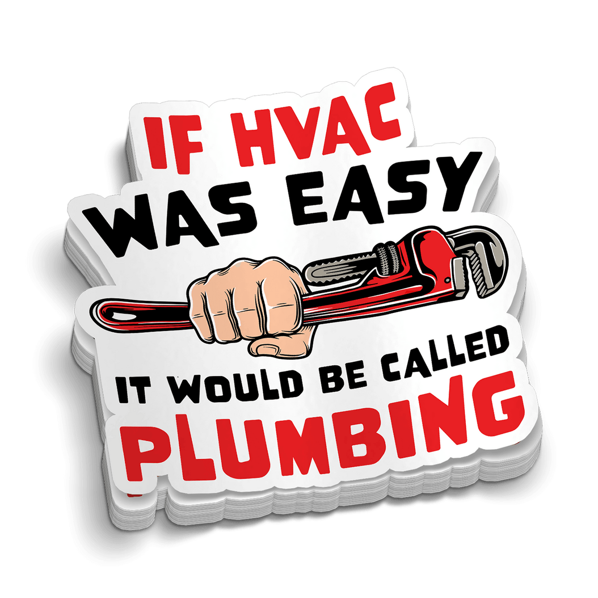 If HVAC Was Easy - Hard Hat Decal