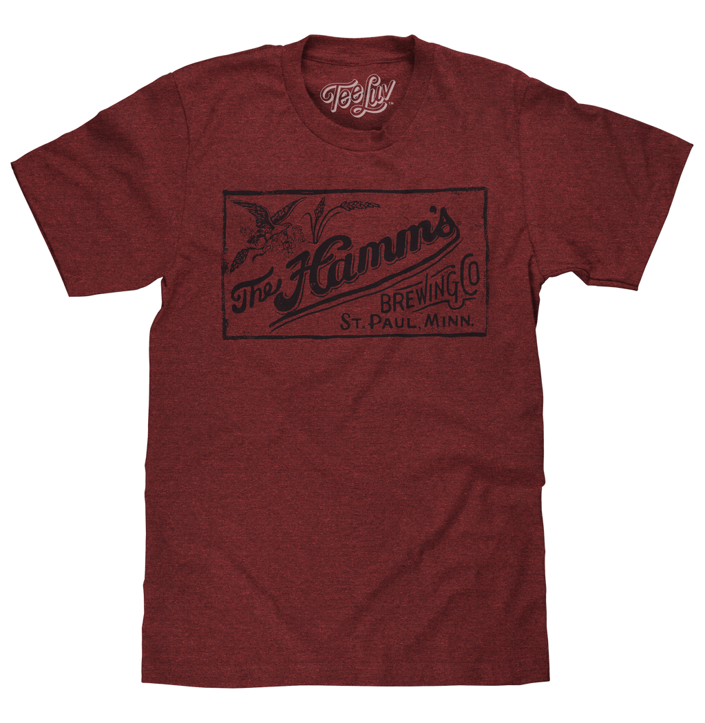 The Hamm's Brewing Company Logo T-Shirt - Red