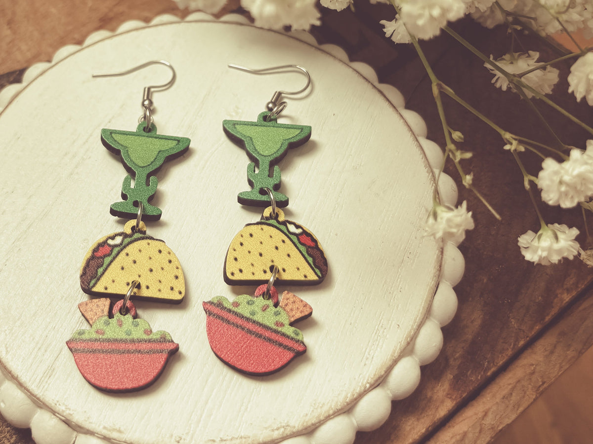 Adorable Mexican Food Earrings