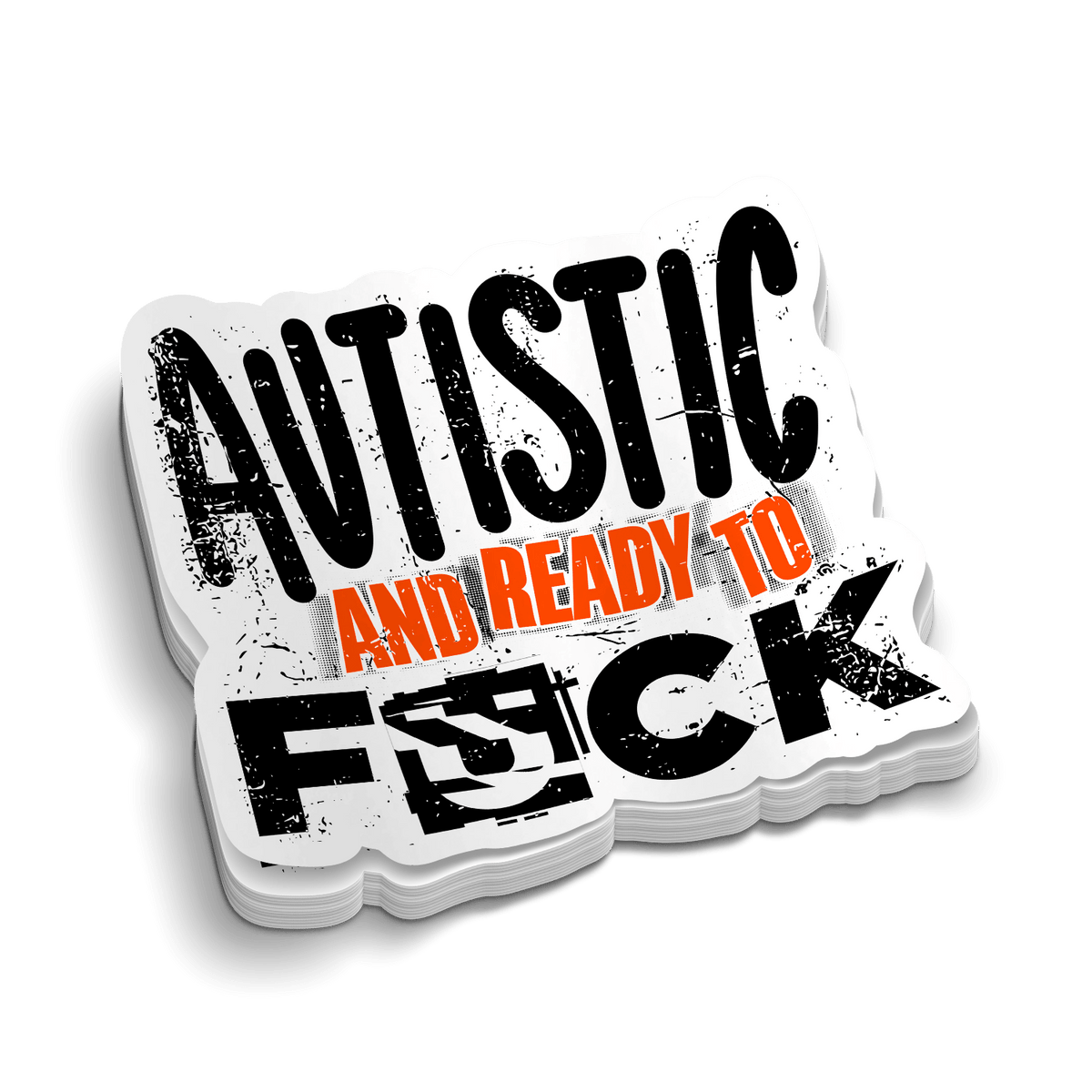 Autistic and Ready -  Hard Hat Decal