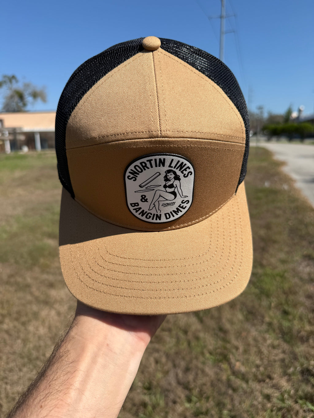 Lines and Dimes Canvas Patch Snapback