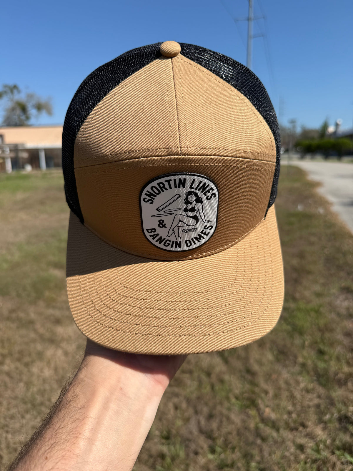 Lines and Dimes Canvas Patch Snapback