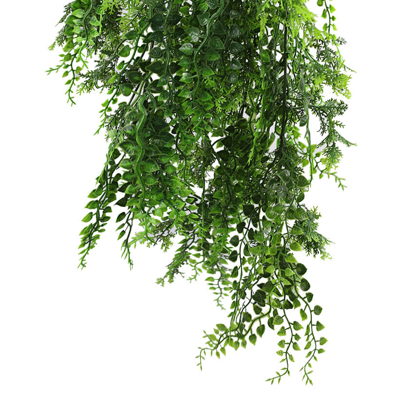 Dense Tropical Fern Artificial Hanging Plant 30in – UV Resistant