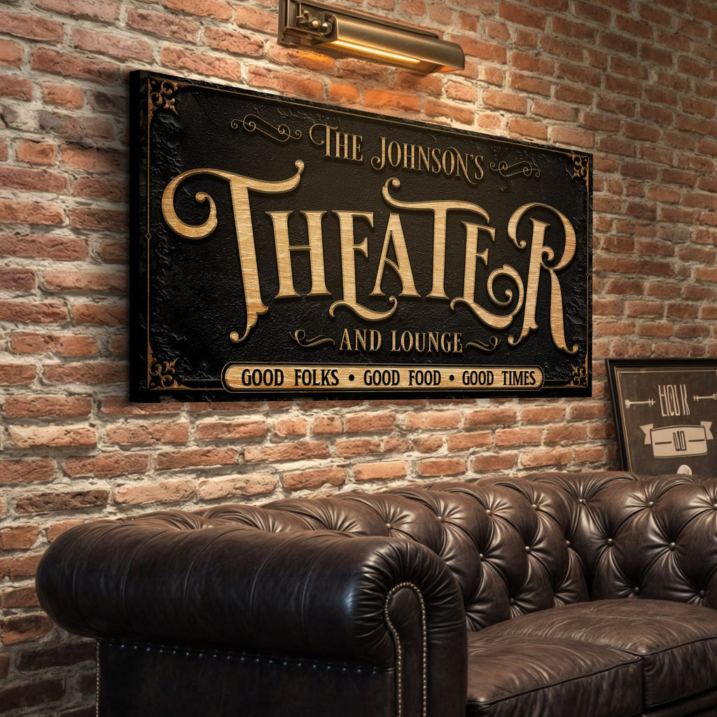Personalized Theater Sign III