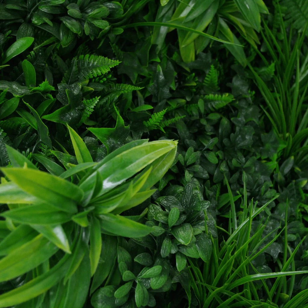 Green Tropics Artificial Vertical Garden Green Wall Panel 40×40in 11 SQ FT – UV Resistant – Commercial Grade