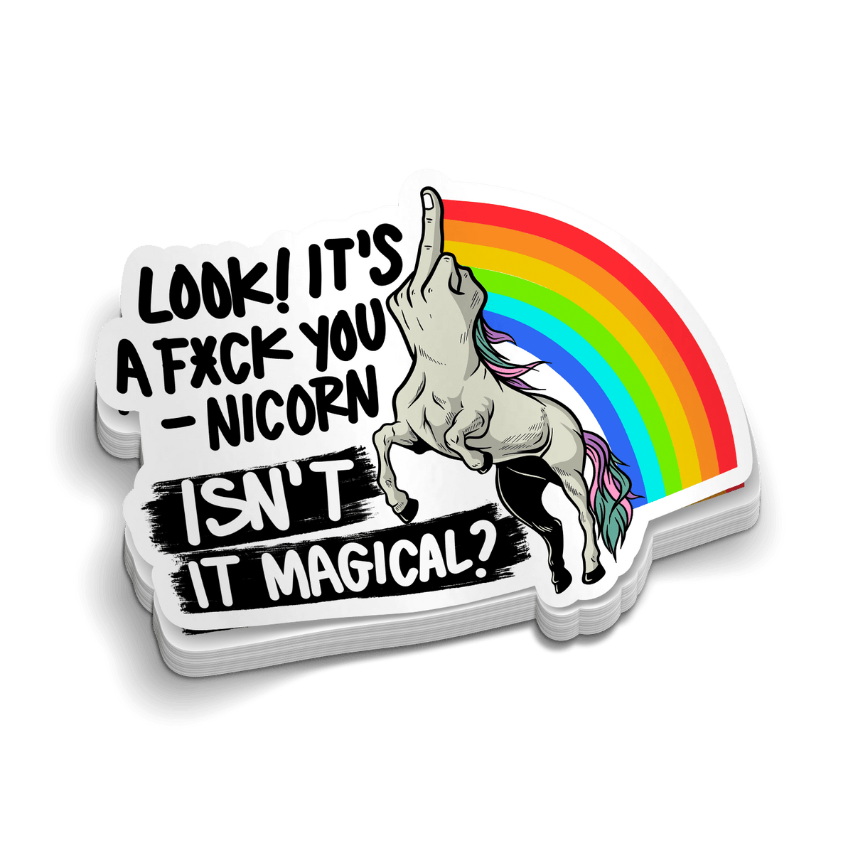 F*ck Younicorn - Hard Hat Decal