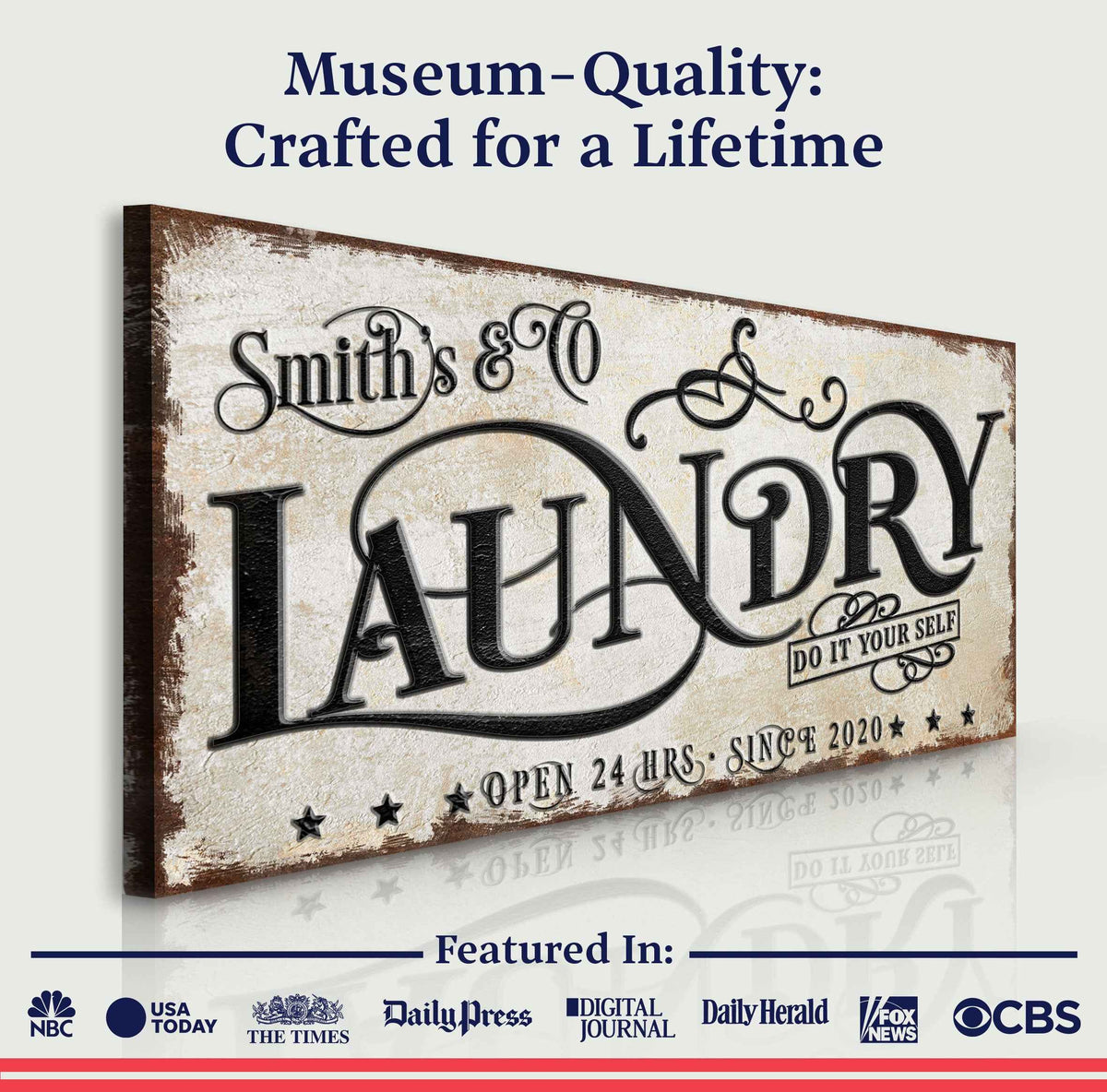 The Laundry Room Sign VI