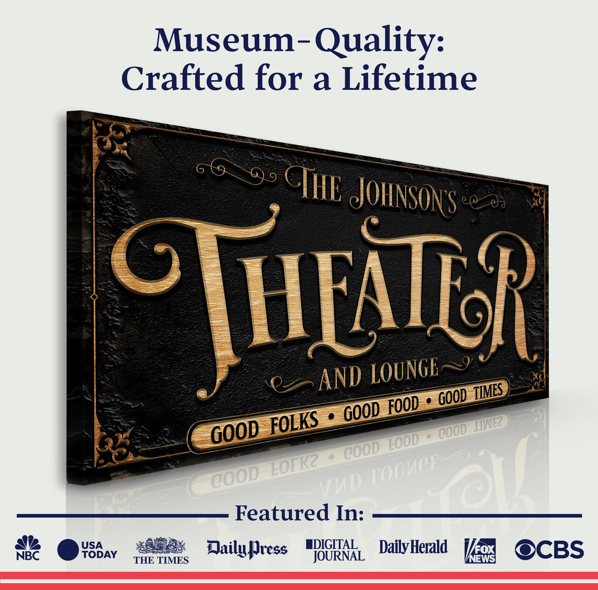 Personalized Theater Sign III