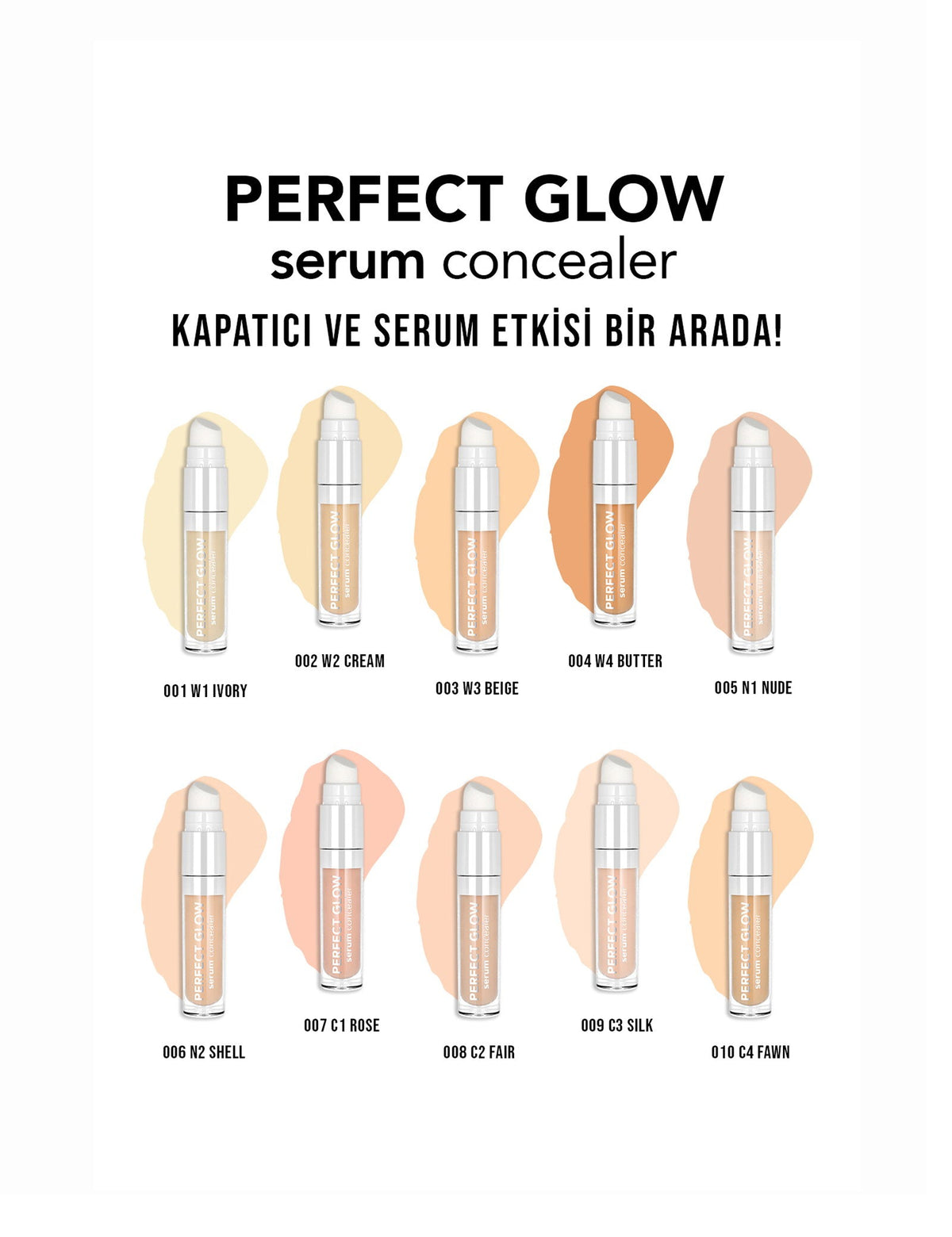 Flormar Perfect Glow Dewy Finish Serum Concealer 10ml