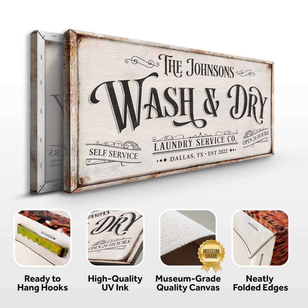 Personalized Laundry Service Sign