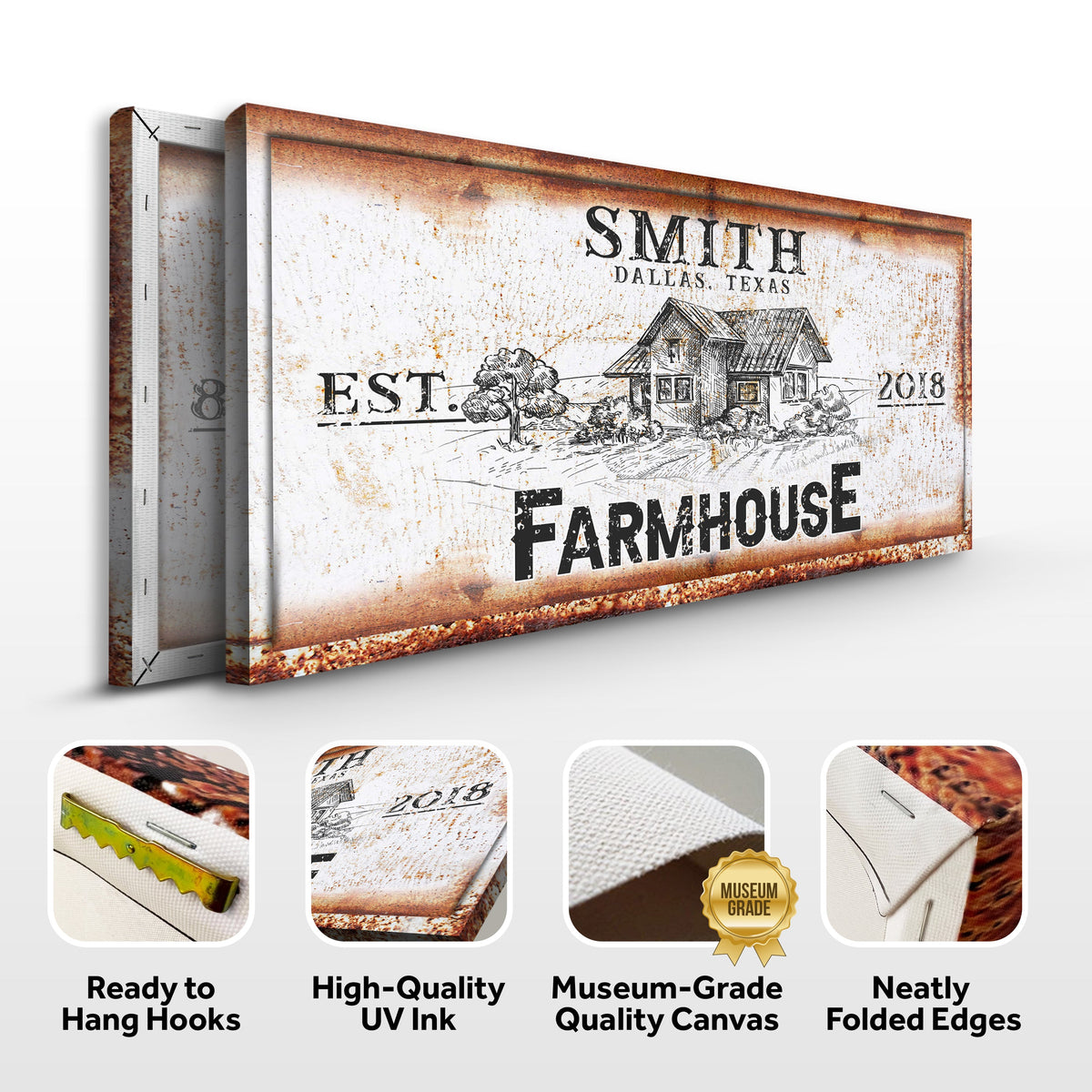 Rustic Farmhouse Personalized Sign III
