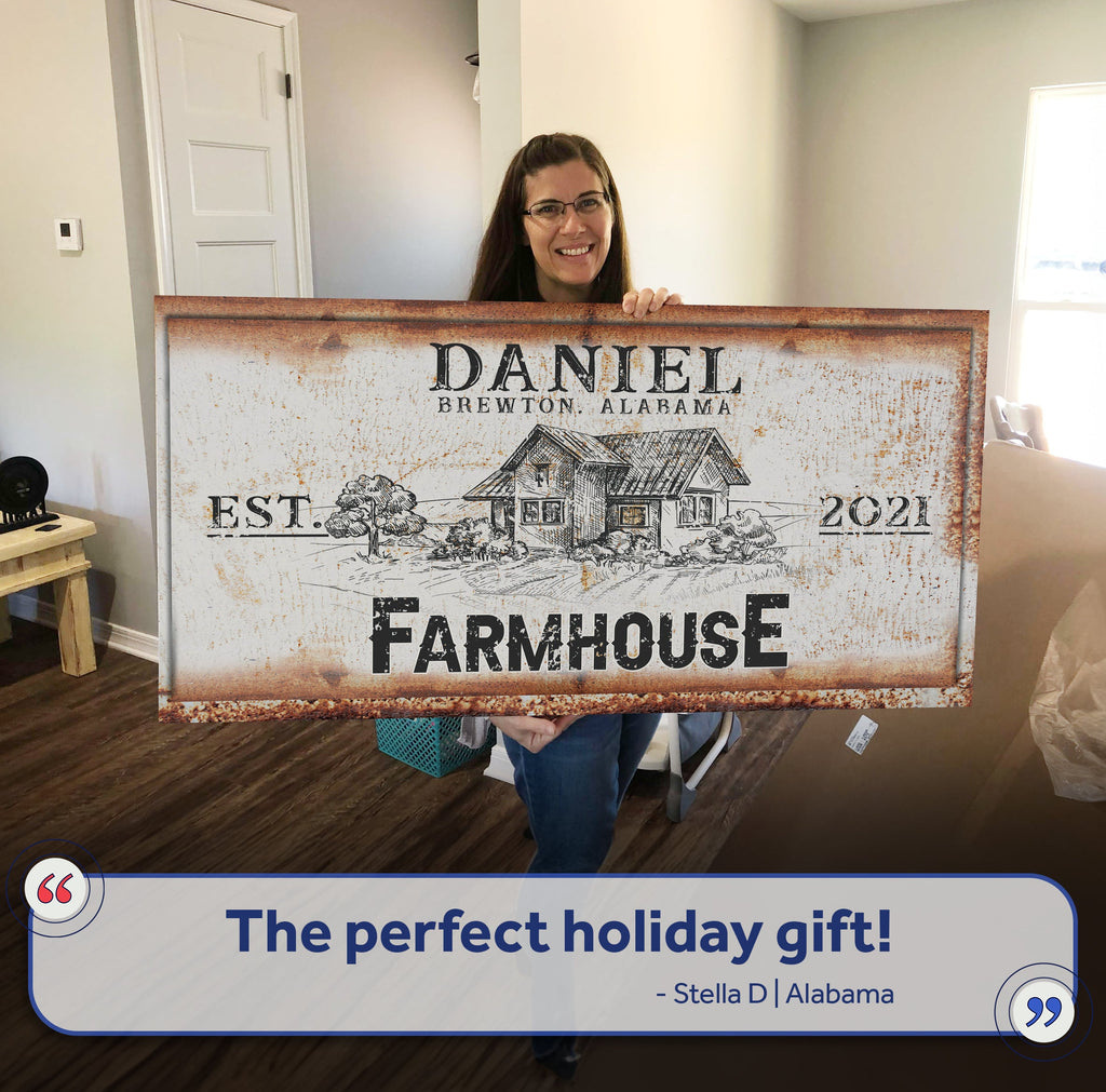 Rustic Farmhouse Personalized Sign III