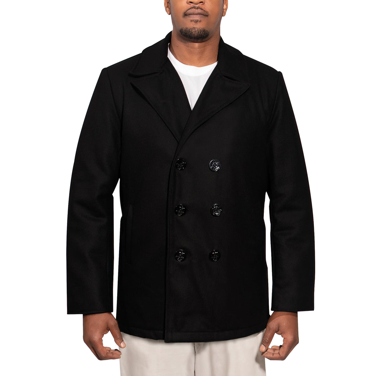 Rothco Naval Heritage Pea Coat - Available in Black or Navy Blue