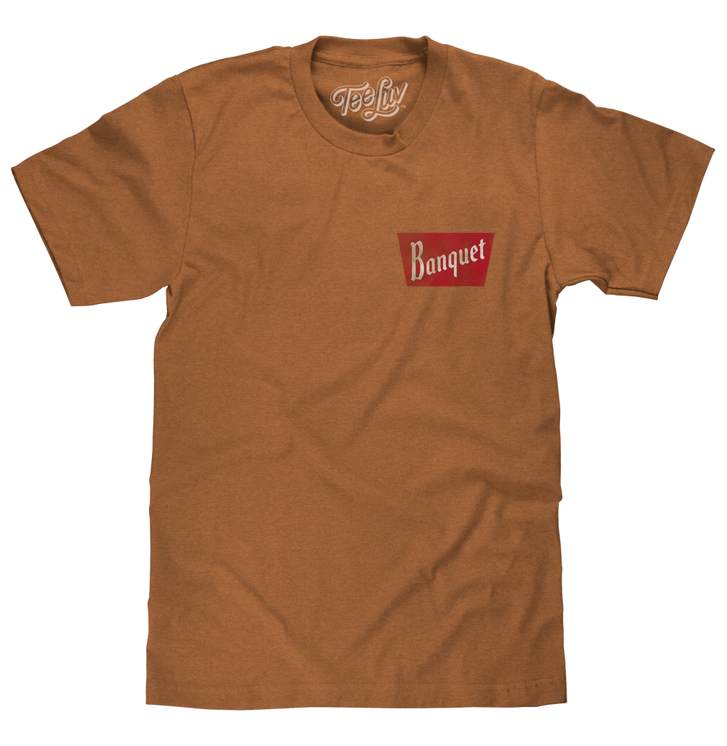 Coors Banquet Rodeo Bull Rider Front/Back T-Shirt - Brown Sugar