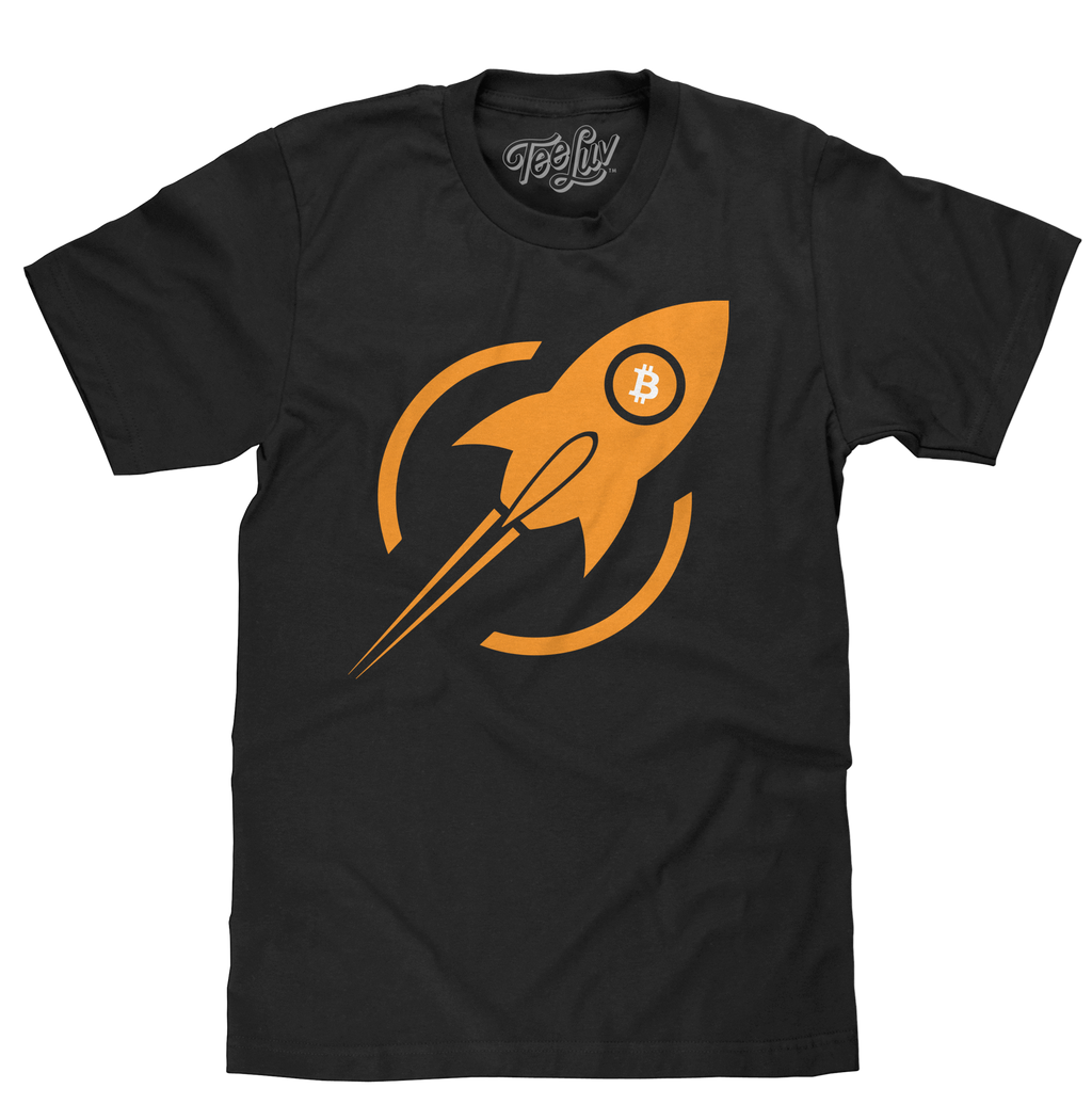 Bitcoin Rocket T-Shirt - Black