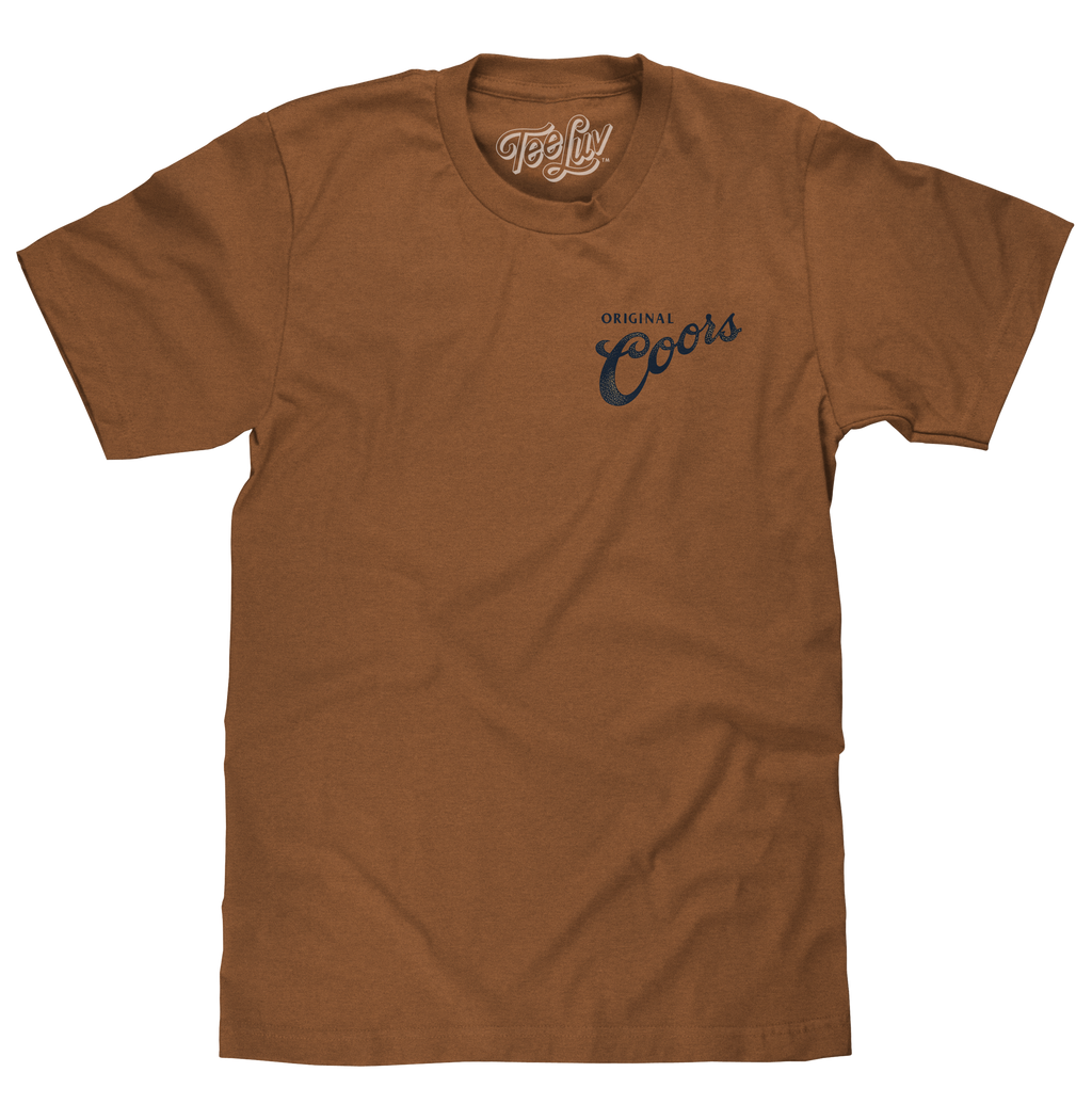 Coors Original Rodeo Cowboy Front/Back T-Shirt - Brown Sugar