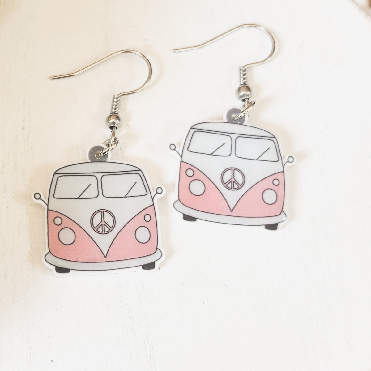 Adorable Vintage Van Earrings