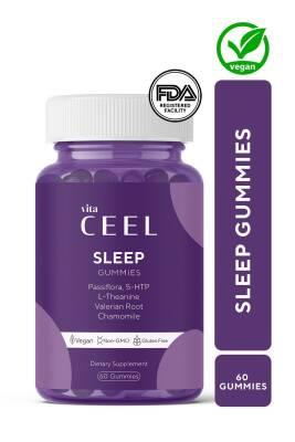 Vita Ceel Sleep Supplement Gummies - Natural Relaxation & Sleep Aid, Vegan, 60 Count