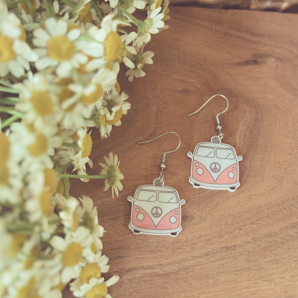 Adorable Vintage Van Earrings