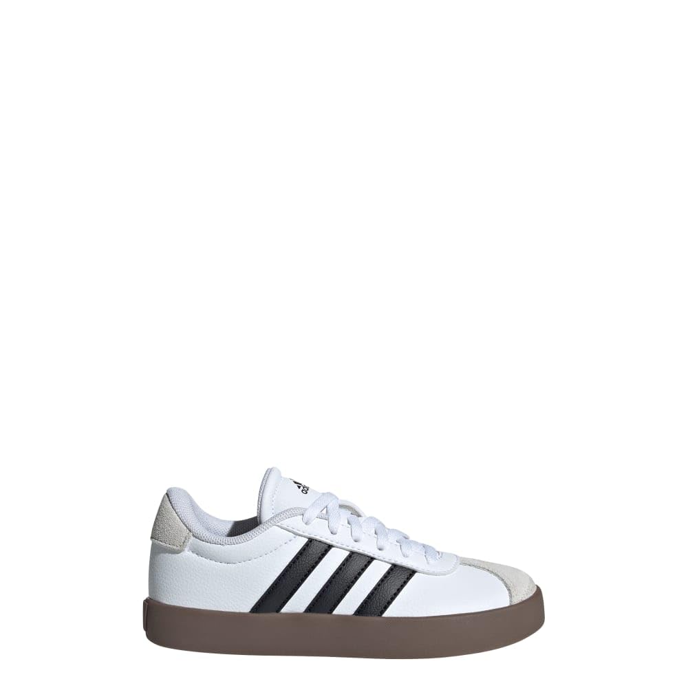 adidas Vl Court 3.0 Sneaker White/Black/Grey 12 US Unisex Little Kid