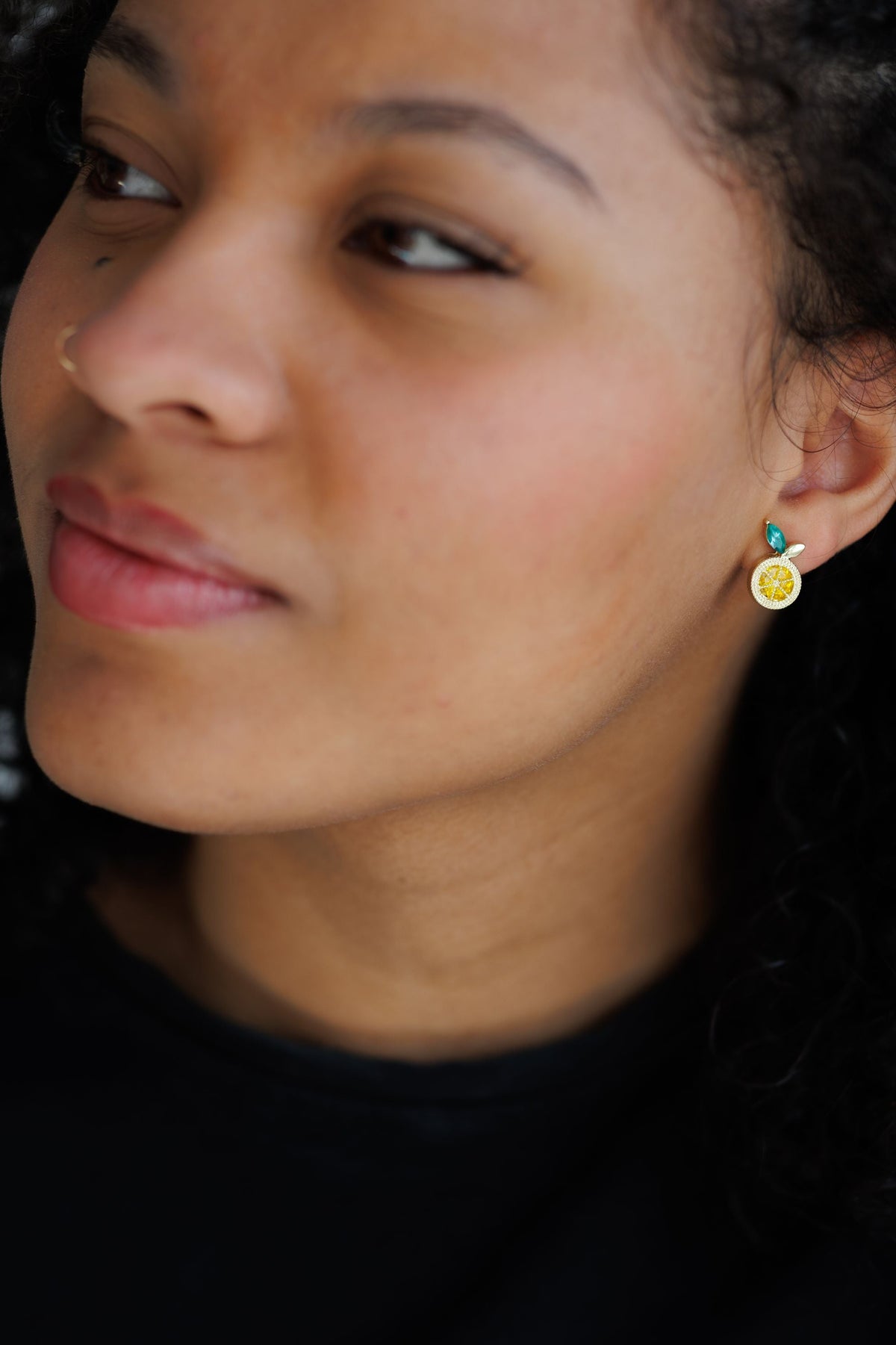 Adorable Lemon Stud Earrings