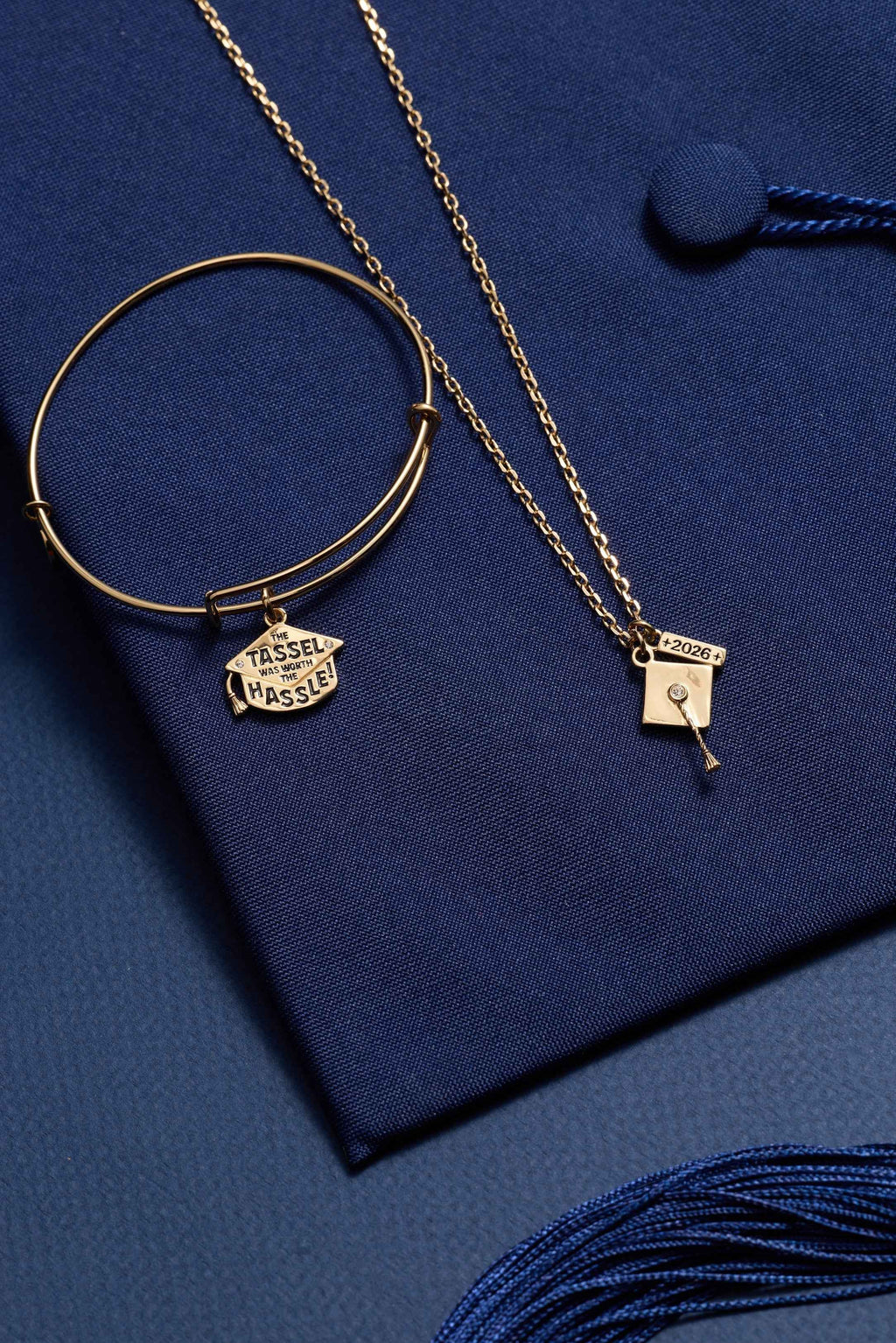 "The Tassel Was Worth The Hassle" Charm Bangle