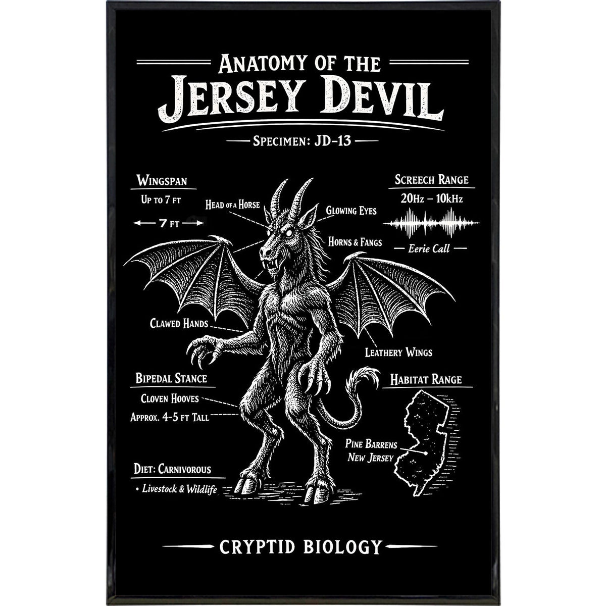 Anatomy of the Jersey Devil Print