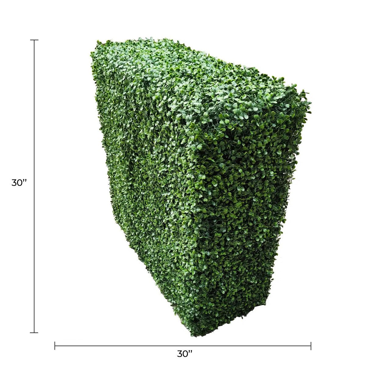 Two Tone Green Boxwood Artificial Hedge 30×30in – UV Resistant – Commercial Grade