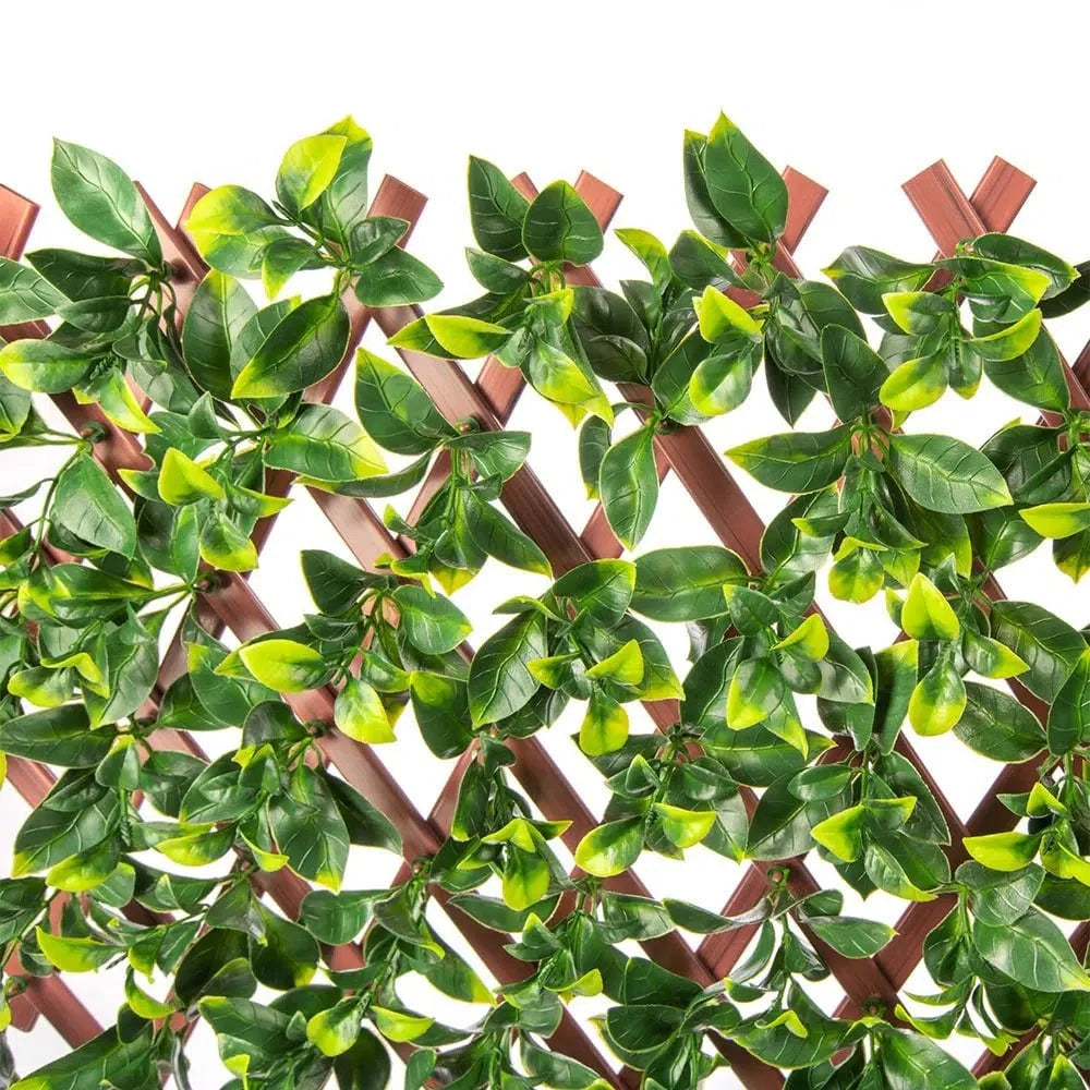 Jasmine Expandable Artificial Trellis Privacy Screen 72×36in – UV Resistant