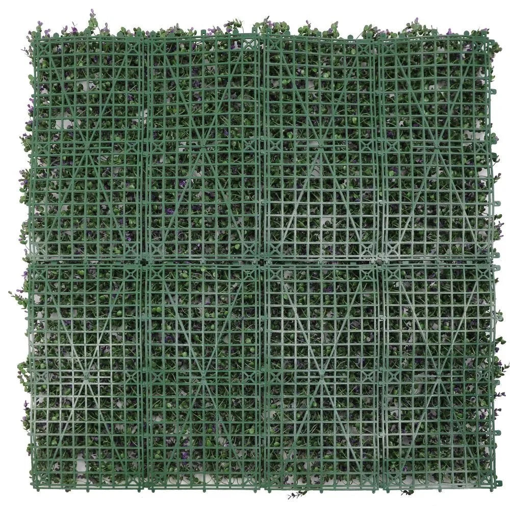 Purple Lavender Boxwood Artificial Vertical Garden Green Wall Panel – Sample Piece