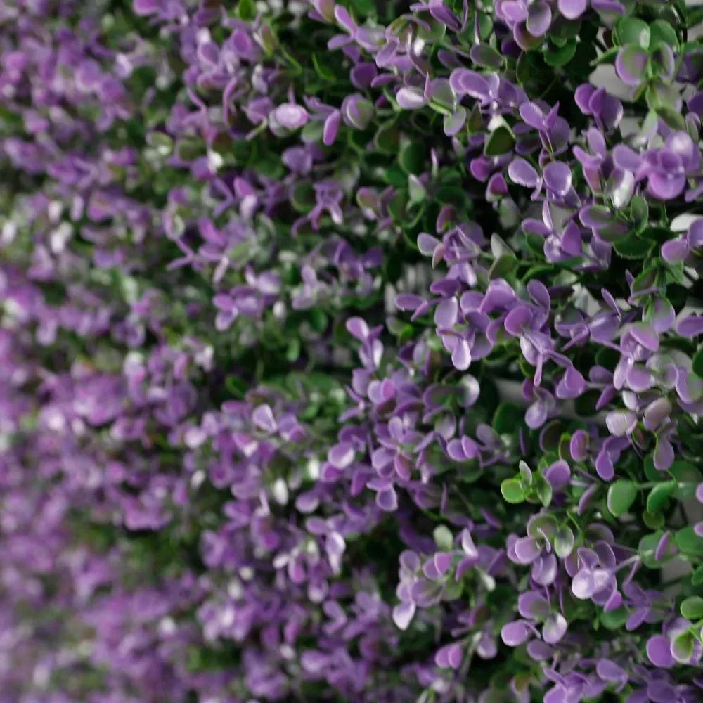 Purple Lavender Boxwood Artificial Vertical Garden Green Wall Panel – Sample Piece