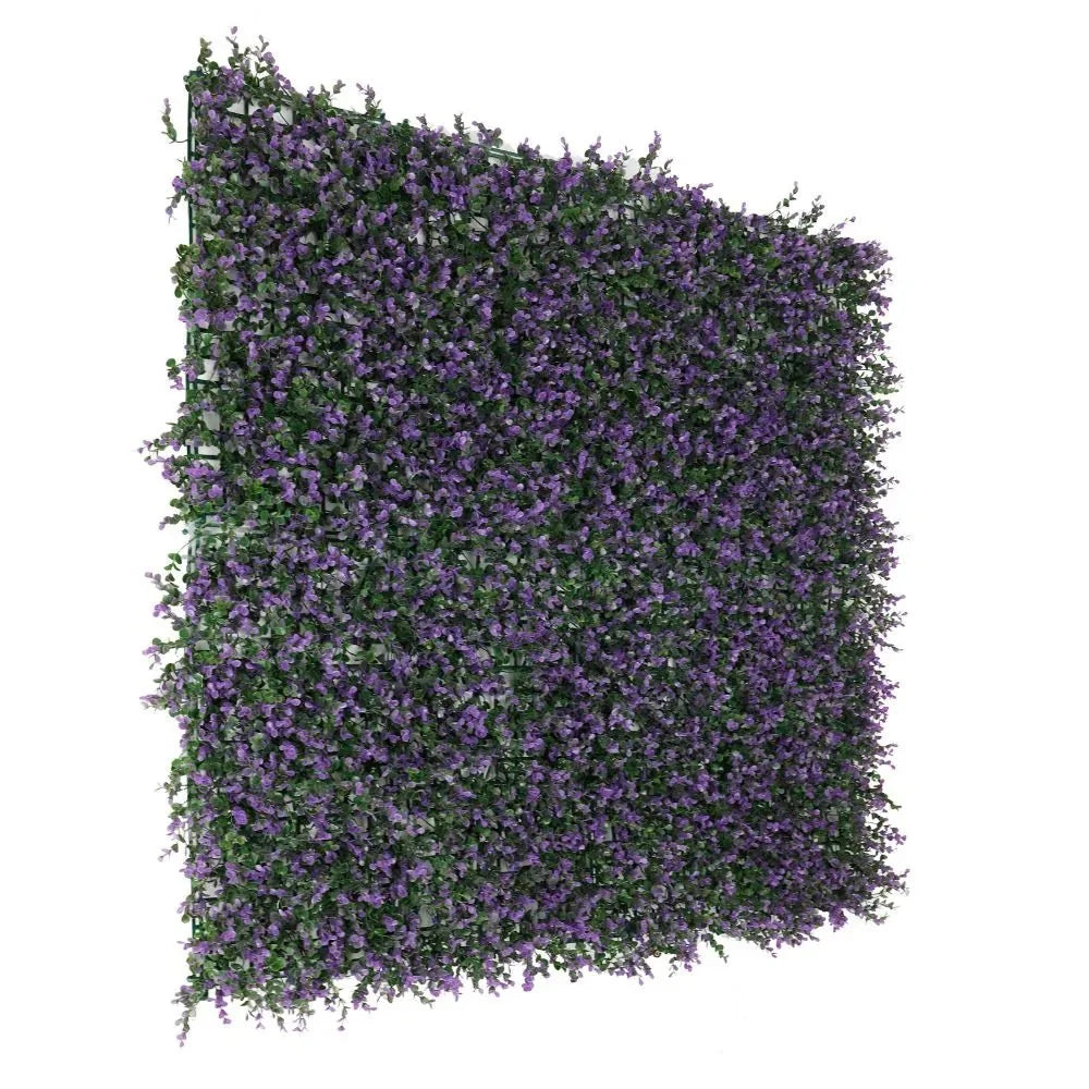 Purple Lavender Boxwood Artificial Vertical Garden Green Wall Panel – Sample Piece